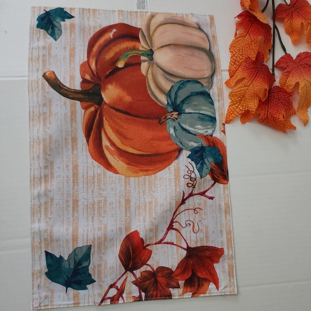 Pumkin Fall Autumn  S/4 Fabric Placemats